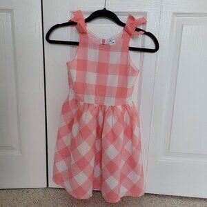 Carter's Big Girls Gingham Tank Dress Size 7Y